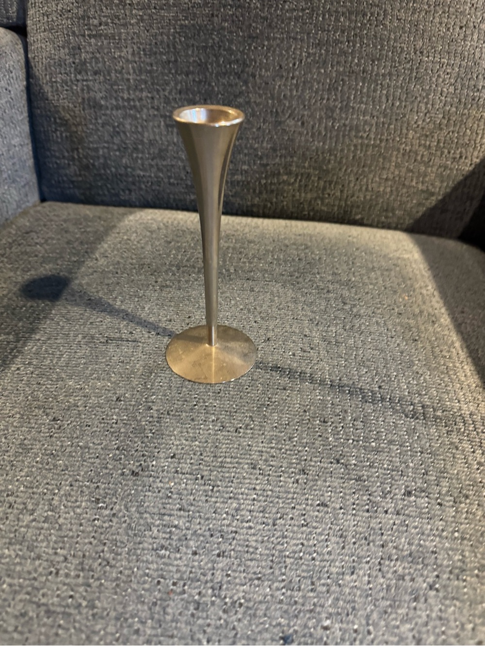 Solingen Germany Silver Tapered Bud Vase - Modern Home Accent